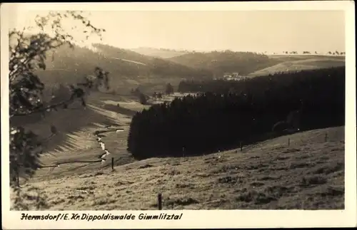 Ak Hermsdorf im Osterzgebirge, Panorama