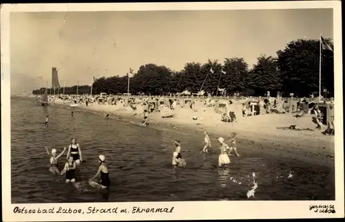 Ak Ostseebad Laboe, Strand, Marine Ehrenmal