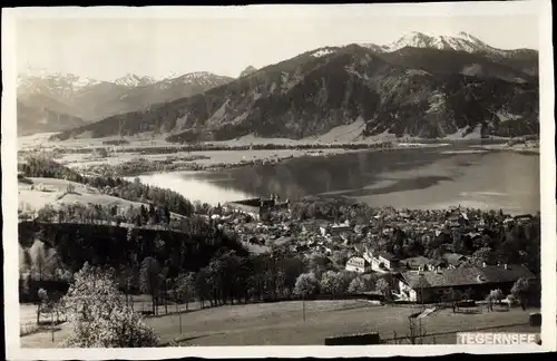 Ak Tegernsee in Oberbayern, Panorama, Berge