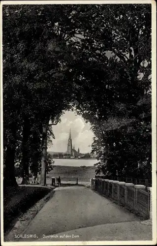 Ak Schleswig an der Schlei, Alter Dom, Fernansicht