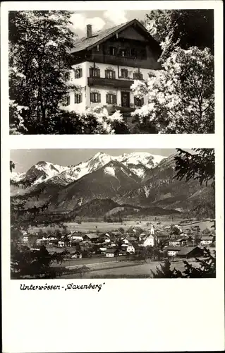 Ak Unterwössen in Oberbayern, Pension, Gesamtansicht, Daxenberg