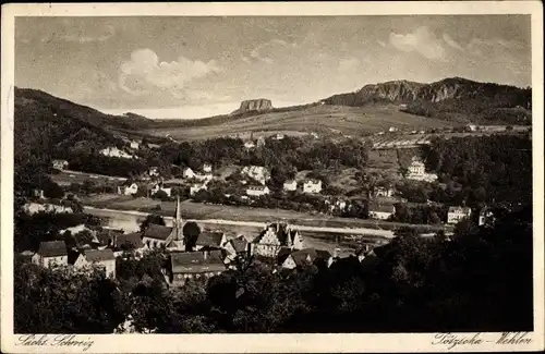 Ak Pötzscha Wehlen an der Elbe Sachsen, Panorama