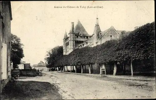 Ak Talcy Loir et Cher, Avenue du Château