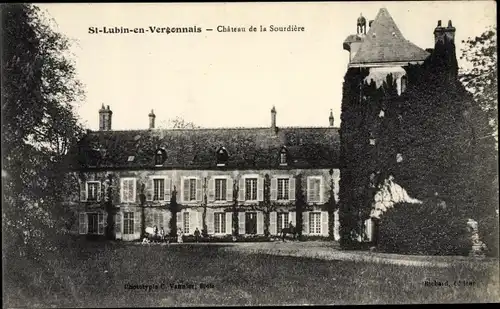 Ak Saint-Lubin-en-Vergonnois Loir et Cher, Château de la Sourdière