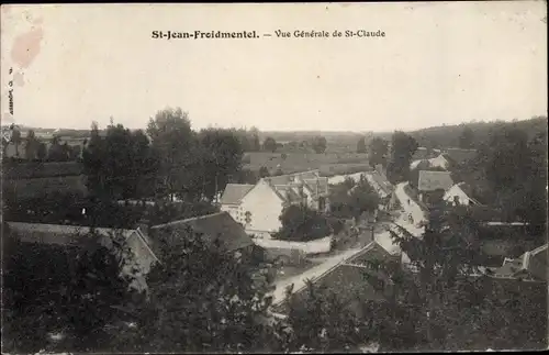 Ak Saint Jean Froidmentel Loir et Cher, Vue Générale de Saint Claude