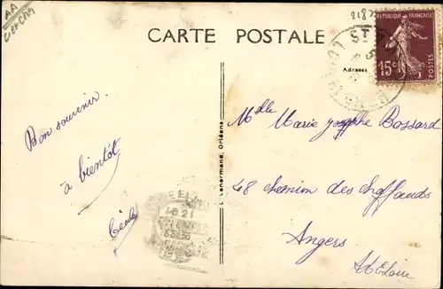 Ak Saint Viatre Loir et Cher, Vue Générale, Église