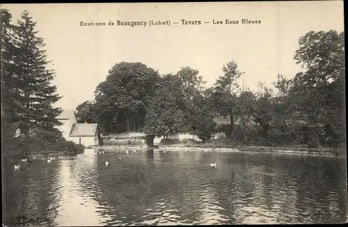 Ak Tavers Loiret, Les Eaux Bleues