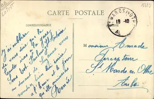 Ak Nogent sur Vernisson Loiret, Fete de Jeanne d'Arc 1909, Eglise