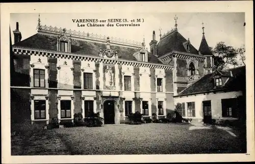 Ak Varennes sur Seine Seine et Marne, Château des Couvraines