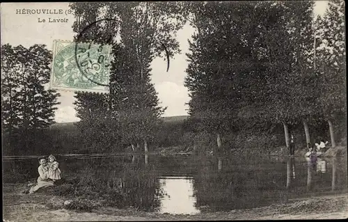 Ak Hérouville-Saint-Clair Calvados, Le Lavoir