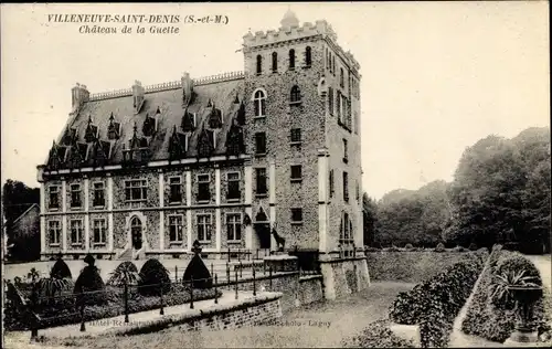 Ak Villeneuve Saint Denis Seine et Marne, Château de la Guette