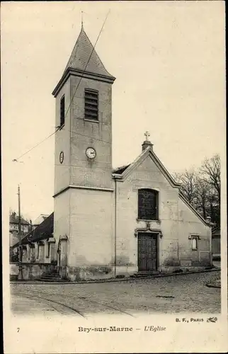 Ak Bry sur Marne Val de Marne, Église