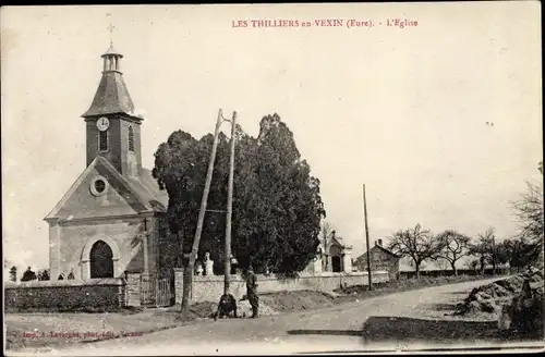 Ak Les Thilliers En Vexin Eure, Église