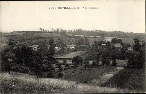 Ak Touffreville Eure, Vue d´Ensemble