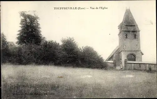 Ak Touffreville Eure, Église