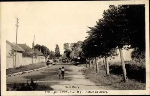 Ak Jouarre Seine et Marne, Entrée du Bourg