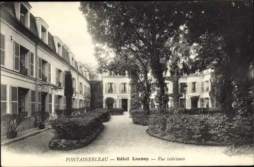 Ak Fontainebleau Seine et Marne, Hôtel Launoy