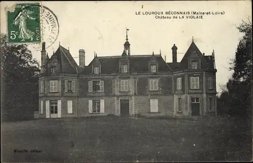 Ak Le Louroux-Béconnais Maine et Loire, Château de la Violaie