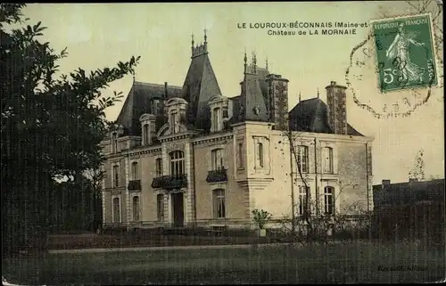 Ak Le Louroux-Béconnais Maine et Loire, Château de la Mornaie