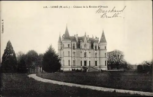 Ak Loiré Maine et Loire, Château de la Rivière d´Orvault