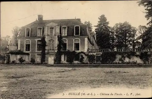 Ak Huillé Maine et Loire, Château du Plessis