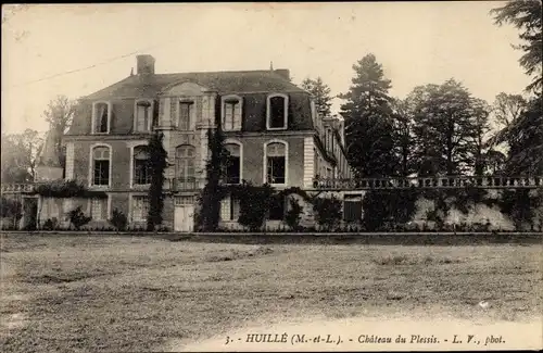 Ak Huillé Maine et Loire, Château du Plessis