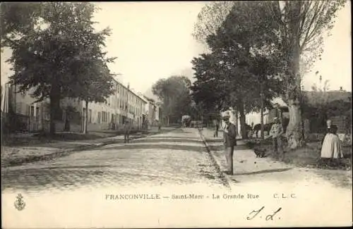 Ak Franconville Val d Oise, Saint Marc, Grande Rue