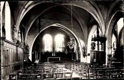 Ak Les Essarts le Roi Yvelines, Intérieur de l´Église