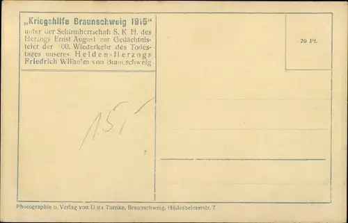 Ak Herzog und Herzogin von Braunschweig Lüneburg mit beiden Prinzen