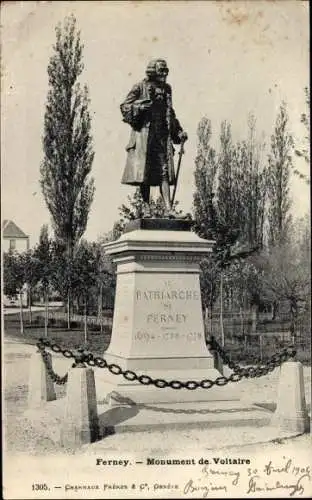 Ak Ferney Voltaire Ain, Monument de Voltaire