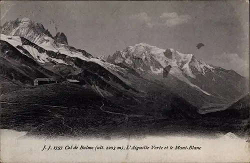 Ak Mont Blanc Haute Savoie, Col de Balme, L'Aiguille Verte