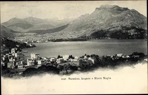 Ak Lugano Kanton Tessin Schweiz, Paradiso, Monte Boglia