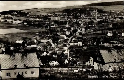 Ak Grünhain Beierfeld im Erzgebirge Sachsen, Gesamtansicht