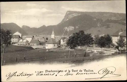 Ak Charbonnières les Bains Rhone, Dent de Vaulion