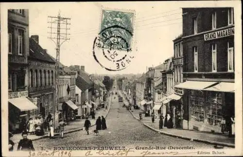 Ak Bonsecours Seine Maritime, Grande-Rue, Grand Magasin