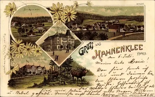 Ak Hahnenklee Bockswiese Goslar im Harz, Hahnenklee, Bockswiese, Hotel Kurhaus Hahnenklee