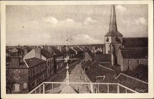 Ak Saint Viatre Loir et Cher, Vue Générale, Église