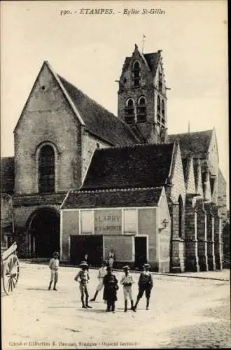 Ak Etampes Essonne, Église Saint Gilles
