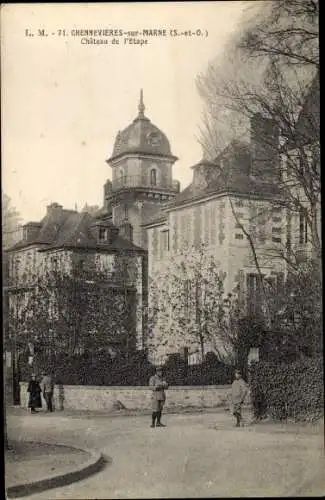 Ak Chennevières-sur-Marne Val de Marne, Château de l´Étape