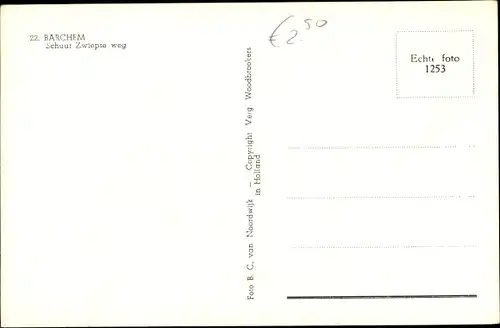Ak Barchem Gelderland Niederlande, Schuur Zwiepse weg