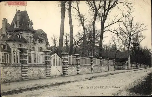 Ak Marlotte Seine et Marne, l´Entrée