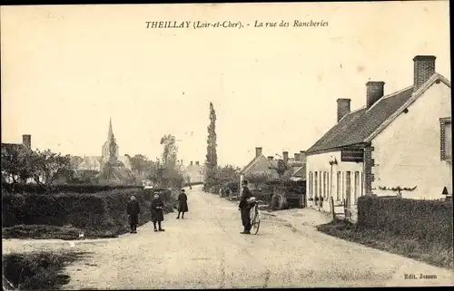 Ak Theillay Loir et Cher, Rue des Rancheries