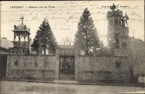 Ak Jargeau Loiret, Maison rue de l´Echo, Veuve Billard