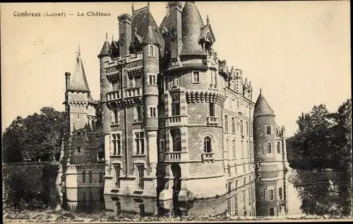 Ak Chateau de Combreux Loiret