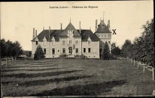 Ak Lorris Loiret, Chateau du Bignon