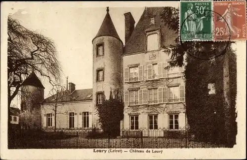 Ak Loury Loiret, Chateau de Loury