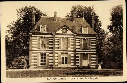 Ak Lorris Loiret, Le Chateau de l´Augerie