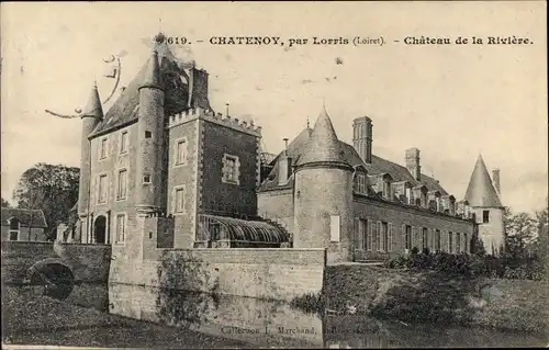 Ak Châtenoy Loiret, Chateau de la Riviere