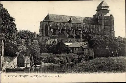 Ak Pont l'Évêque Calvados, Église