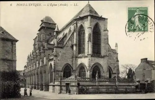 Ak Pont l'Évêque Calvados, Église